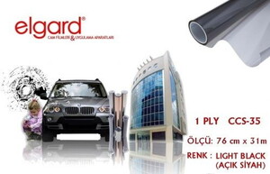 Elgard CCS-35 76cm x 31m Açık Siyah Çizilmez Cam Filmi #1
