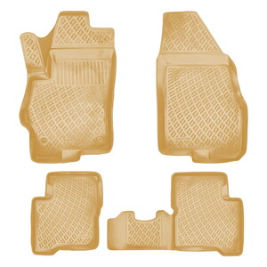 Fiat Linea 2007 Sonrası Havuzlu Paspas Bej #1