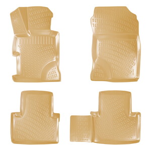 Honda Civic 2001-2006 Havuzlu Paspas | Bej Sedan #1