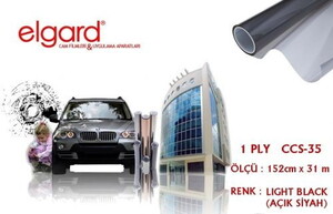 Elgard CCS-35 152cm x 31m Açık Siyah Çizilmez Cam Filmi #1