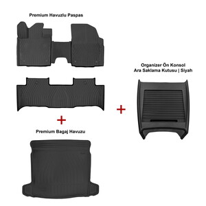 Rizline Premium Togg T10X Havuzlu Paspas ve Bagaj Havuzu + Siyah Organizer #1