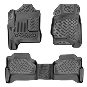 Chevrolet Silverado 2500-3500 HD Crew Cab/Halı Zemin 2014-2018 Havuzlu Paspas #1