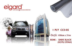 Elgard CCS-05 100cm x 31m Koyu Siyah Çizilmez Cam Filmi #1