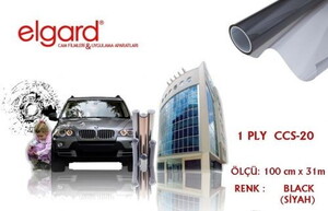 Elgard CCS-20 100cm x 31m Orta Koyu Siyah Çizilmez Cam Filmi #1